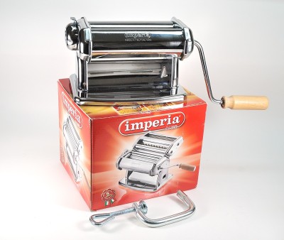 Imperia Pasta Maker Machine - Heavy Duty Steel Construction W Easy Lock Dial and